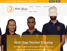 Tablet Screenshot of mahiyoga.com